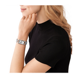Michael Kors Empire Three Hand Silver Dial Silver Steel Strap Watch For Women - MK7407 Authentic Buy Shop Now