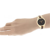Michael Kors Slim Runway Tortoise Shell Dial Two Tone Steel Strap Watch for Women - MK4284 Authentic Buy Shop Now