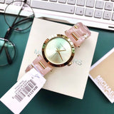 Michael Kors Delray Rose Gold Dial Pink Steel Strap Watch for Women - MK4316 Authentic Buy Shop Now