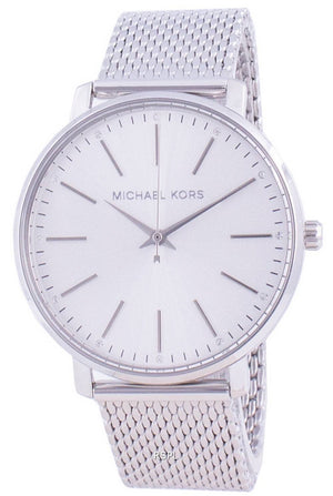 Michael Kors Pyper Quartz White Dial Silver Mesh Strap Watch for Women - MK4338 Authentic Buy Shop Now