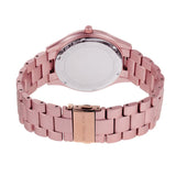 Michael Kors Slim Runway Pink Dial Pink Steel Strap Watch For Women - MK4456 Authentic Buy Shop Now