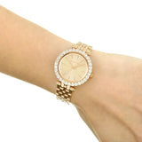 Michael Kors Darci Analog Gold Dial Gold Steel Strap Watch For Women - MK4513 Authentic Buy Shop Now