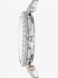 Michael Kors Darci Quartz Silver Dial Two Tone Steel Strap Watch For Women - MK4515 Authentic Buy Shop Now