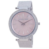 Michael Kors Darci Analog Pink Dial Silver Mesh Bracelet Watch For Women - MK4518 Authentic Buy Shop Now