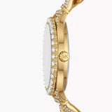 Michael Kors Layton Multifunction Glitz Silver Dial Gold Steel Strap Watch for Women - MK4653 Authentic Buy Shop Now