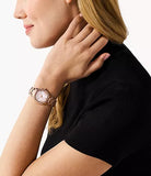 Michael Kors Sage Three-Hand Crystals Mother of Pearl Dial Rose Gold Steel Strap Watch for Women - MK4823 Authentic Buy Shop Now