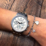 Michael Kors Ritz White Dial Silver Stainless Steel Strap Watch for Women - MK5020 Authentic Buy Shop Now