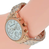 Michael Kors Damen White Dial Rose Gold Steel Strap Watch for Women - MK5026 Authentic Buy Shop Now