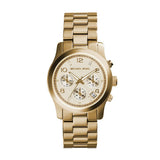 Michael Kors Runway Gold Dial Gold Stainless Steel Strap Watch for Women - MK5055 Authentic Buy Shop Now