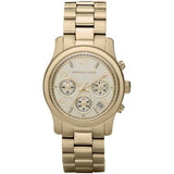 Michael Kors Runway Gold Dial Gold Stainless Steel Strap Watch for Women - MK5055 Authentic Buy Shop Now