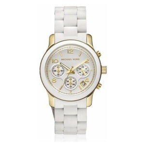 Michael Kors Runway White Dial White Steel Strap Watch for Women - MK5145 Authentic Buy Shop Now