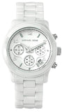 Michael Kors Runway White Ceramic Dial White Steel Strap Watch for Women - MK5161 Authentic Buy Shop Now