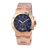 Michael Kors Bel Aire Blue Dial Rose Gold Steel Strap Watch for Women - MK5410 Authentic Buy Shop Now