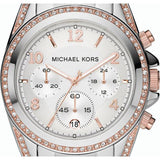 Michael Kors Blair Chronograph Silver Dial Silver Steel Strap Watch for Women - MK5459 Authentic Buy Shop Now