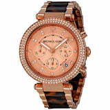 Michael Kors Parker Rose Gold Dial Two Tone Steel Strap Watch for Women - MK5538 Authentic Buy Shop Now
