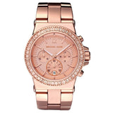 Michael Kors Dylan Rose Gold Rose Gold Steel Strap Watch for Women - MK5586 Authentic Buy Shop Now