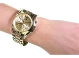 Michael Kors Bradshaw Gold Dial Gold Steel Strap Watch for Women - MK5605 Authentic Buy Shop Now