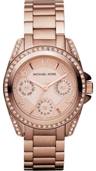 Michael Kors Blair Rose Gold Dial Rose Gold Steel Strap Watch for Women - MK5613 Authentic Buy Shop Now