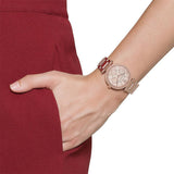 Michael Kors Parker White Dial Rose Gold Steel Strap Watch for Women - MK5616 Authentic Buy Shop Now