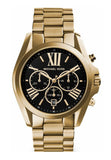 Michael Kors Bradshaw Black Dial Gold Steel Strap Watch for Women - MK5739 Authentic Buy Shop Now