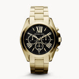 Michael Kors Bradshaw Black Dial Gold Steel Strap Watch for Women - MK5739 Authentic Buy Shop Now