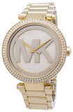 Michael Kors Parker Diamonds Gold Dial Gold Steel Strap Watch for Women - MK5784 Authentic Buy Shop Now