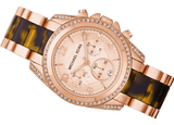 Michael Kors Blair Rose Gold Dial Two Tone Steel Strap Watch For Women - MK5859 Authentic Buy Shop Now