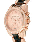 Michael Kors Blair Rose Gold Dial Two Tone Steel Strap Watch For Women - MK5859 Authentic Buy Shop Now