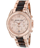 Michael Kors Blair Rose Gold Dial Two Tone Steel Strap Watch For Women - MK5859 Authentic Buy Shop Now