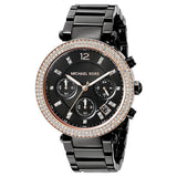 Michael Kors Parker Diamonds Black Dial Black Steel Strap Watch for Women - MK5885 Authentic Buy Shop Now