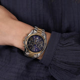 Michael Kors Bradshaw Blue Dial Two Tone Steel Strap Watch for Women - MK5976 Authentic Buy Shop Now
