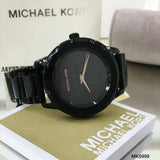 Michael Kors Kinley Silver Dial Black Steel Strap Watch for Women - MK5999 Authentic Buy Shop Now