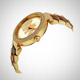 Michael Kors Parker Chronograph Gold Dial Two Tone Steel Strap Watch for Women - MK6109 Authentic Buy Shop Now