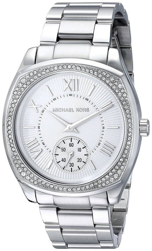 Michael Kors Bryn Quartz Silver Dial Silver Steel Strap Watch For Women - MK6133 Authentic Buy Shop Now