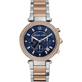 Michael Kors Parker Blue Dial Two Tone Steel Strap Watch for Women - MK6141 Authentic Buy Shop Now