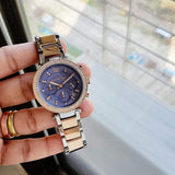 Michael Kors Parker Blue Dial Two Tone Steel Strap Watch for Women - MK6141 Authentic Buy Shop Now