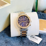 Michael Kors Parker Blue Dial Two Tone Steel Strap Watch for Women - MK6141 Authentic Buy Shop Now