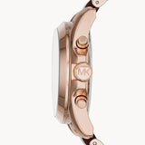 Michael Kors Bradshaw Burgundy Dial Two Tone Steel Strap Watch for Women - MK6270 Authentic Buy Shop Now