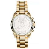 Michael Kors Bradshaw Stop Hunger Black Gold Dial Gold Steel Strap Watch for Women - MK6272 Authentic Buy Shop Now