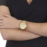 Michael Kors Cooper Gold Dial Gold Steel Strap Watch for Women - MK6274 Authentic Buy Shop Now