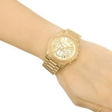 Michael Kors Cooper Gold Dial Gold Steel Strap Watch for Women - MK6274 Authentic Buy Shop Now