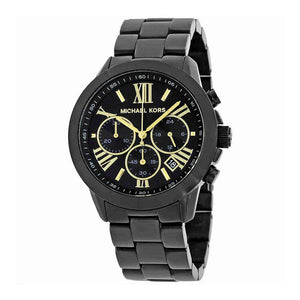 Michael Kors Bradshaw Chronograph Black Dial Black Steel Strap Watch For Women - MK6303 Authentic Buy Shop Now