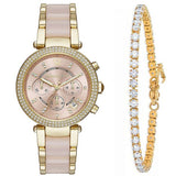 Michael Kors Parker Gold Dial Two Tone Steel Strap Watch for Women - MK6326 Authentic Buy Shop Now