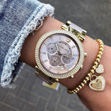 Michael Kors Parker Gold Dial Two Tone Steel Strap Watch for Women - MK6326 Authentic Buy Shop Now