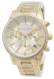 Michael Kors Ritz Gold Dial Gold Steel Strap Watch for Women - MK6356 Authentic Buy Shop Now