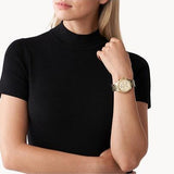 Michael Kors Ritz Gold Dial Gold Steel Strap Watch for Women - MK6356 Authentic Buy Shop Now