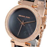 Michael Kors Parker Mother of Pearl Black Dial Two Tone Steel Strap Watch for Women - MK6414 Authentic Buy Shop Now