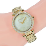 Michael Kors Parker Gold Mother of Pearl Dial Gold Steel Strap Watch for Women - MK6425 Authentic Buy Shop Now