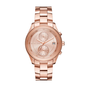 Michael Kors Briar Quartz Rose Gold Dial Rose Gold Steel Strap Watch For Women - MK6465 Authentic Buy Shop Now