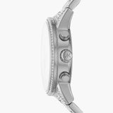 Michael Kors Ritz Chronograph Crystals Silver Dial Silver Steel Strap Watch for Women - MK6746 Authentic Buy Shop Now